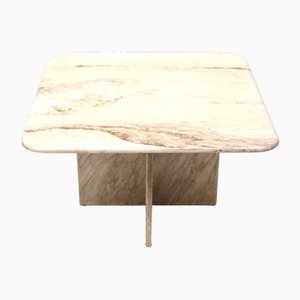 Vintage Italian Square Marble Side Table, 1960s