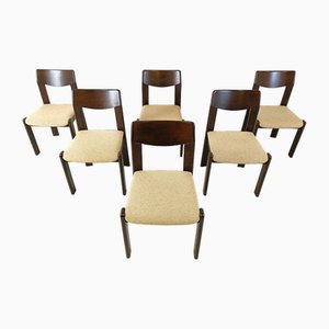 Vintage Brutalist Dining Chairs, 1970s, Set of 6