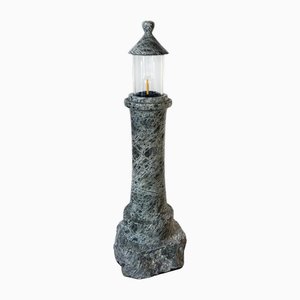 Small Cornish Serpentine Lighthouse Table Lamp, 1930s