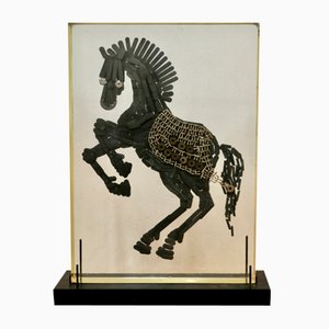 Artiste, Italie, Sculpture de Cheval, 1970s, Résine