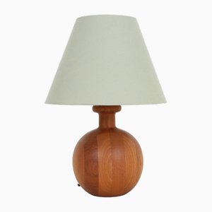 Lampada da tavolo grande in teak, Danimarca, anni '60