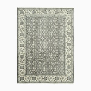 Handmade Wool Oriental Grey Oushak Rug