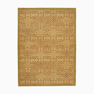 Tapis Oushak Vintage Fait Main Oriental en Laine