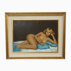 Stefani, Modella, 1976, Oil on Canvas, Framed