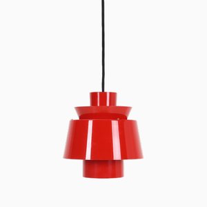 Red Tivoli Hanging Lamp by Jørn Utzon for Nordisk Solar Compagni, 1960s