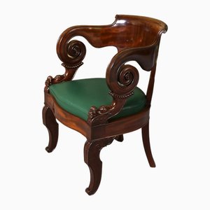 Chaise de Bureau Antique en Bois