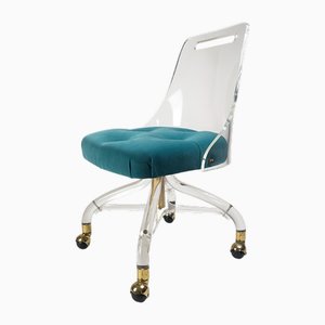 Fauteuil Mid-Century en Verre Acrylique de Hill Manufacturing