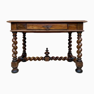 Early 19th Century French Walnut Worktable or Desk with Drawer, 1890s