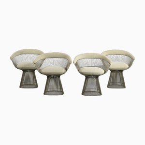 Fauteuils Mid-Century par Warren Platner pour Knoll, 1970s, Set de 4