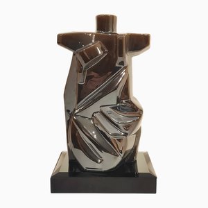 Eduardo Lastres, Cubist Sculpture, 1980s, Ceramic