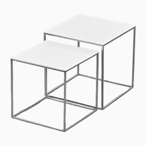 Tables Gigognes par Poul Kjaerholm pour Kold Christensen, 1960s, Set de 2