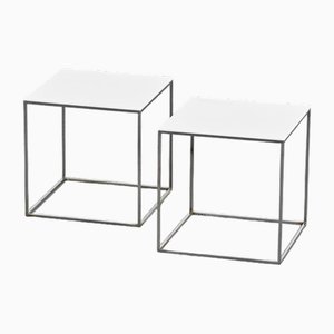 Tables d'Appoint par Poul Kjaerholm pour Cold Christensen, 1960s, Set de 2