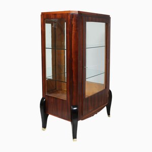 Französische Art Deco Vitrine aus Palisander, 1930er