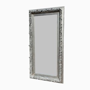 Large Dressing Mirror with Silver Frame