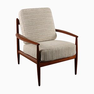 Vintage Armchair in Fabric attributed to Grete Jalk for France & Søn, 1960s