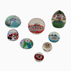 Murano Glass Paperweights, Set of 8