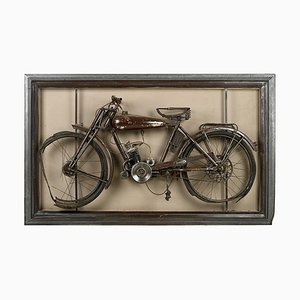 Motocicletta vintage con cornice