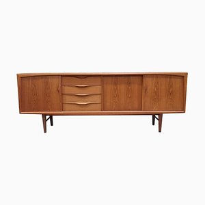 Mid-Century Long Teak Sideboard attributed to Heinrich Riestenpatt