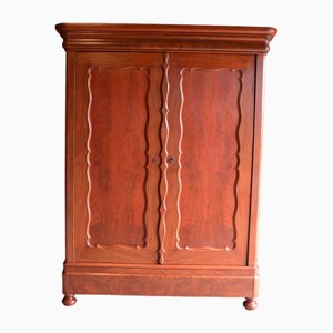 Mueble Biedermeier antiguo grande de caoba