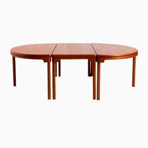 Table de Salle à Manger en Teck, 1960s, Set de 3