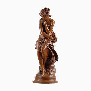 Patinated Terracotta Sculpture attributed to Mathurin Moreau, 1900