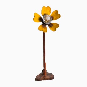 Italienische Stehlampe mit Gänseblümchen, 1950er