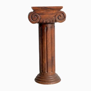 Hand Carved Oak Plinth