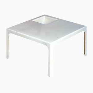 Space Age White Plastic Coffee Table