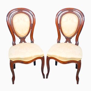 Chaises de Salle à Manger Louis Philippe en Noyer, 1800s, Set de 2