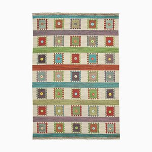 Tapis Kilim Multicolore Fait Main