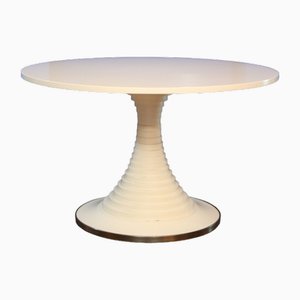 Table de Salle à Manger Modèle 180 en Palissandre Laqué Blanc par Carlo De Carli pour Sormani, 1960s