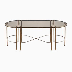 Couchtisch von Maison Jansen, Frankreich, 1960er, 3er Set