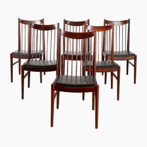 Rosewood Chairs by Arne Vodder for Sibast, Denmark, 1960s, Set of 6