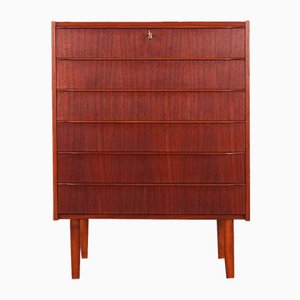 Teak Chest of Drawers, Danish Design, 1970s, Production: Denmark