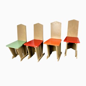 Chaises pour Enfants dans le style de Koo, Pays-Bas, 1930s, Set de 4