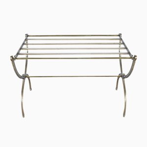 Brass Folding Luggage Rack in the style of Maison Jansen, 1920s