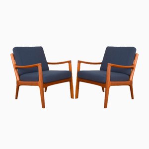 Mid-Century Danish Teak Armchairs by Ole Wanscher for France & Son, 1960s, Set of 2