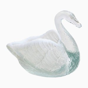 Swan in Uraline Glass, Uk 1930s