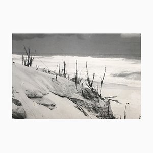 Lámina fotográfica Escena de nieve francesa, años 60
