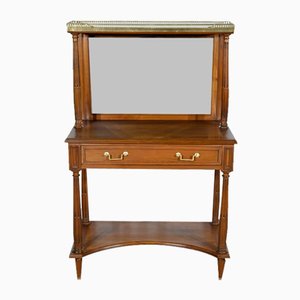 Louis XVI Style Cherry Console Table, Late 19th Century