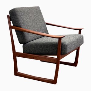 Mid-Century Modern Lounge Chair in Teak by Grete Jalk for France and Son, 1950s