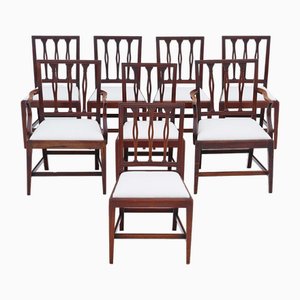 Mahogany Dining Chairs, 1820s, Set of 8