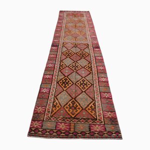 Vintage Turkish Oushak Wool Runner Rug, 1960s