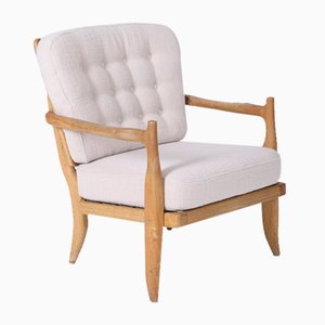 Oak Armchair by Guillerme and Chambron