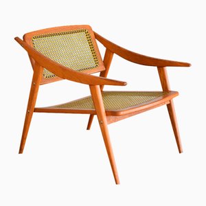 Fauteuil en Teck par Michel Ducaroy pour SNA, France, 1952