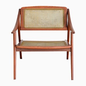 Fauteuil en Teck par Michel Ducaroy pour SNA, France, 1952