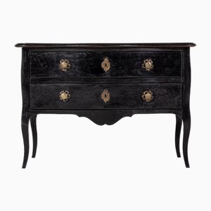 18th Century French Provincial Ebonised Commode