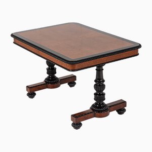 Large Mid 19th Century Regency Amboyna and Ebony Library Table attributed to Gillows