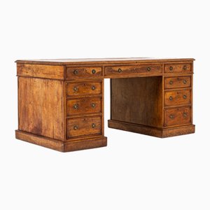 19th Century Pollard Oak Partners Desk