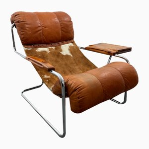Italian Tucroma Lounge Chair by Guido Faleschini